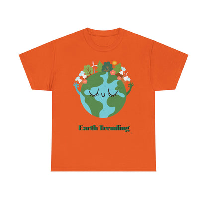 Unisex Heavy Cotton Tee Earth trending! Let's keep it green.