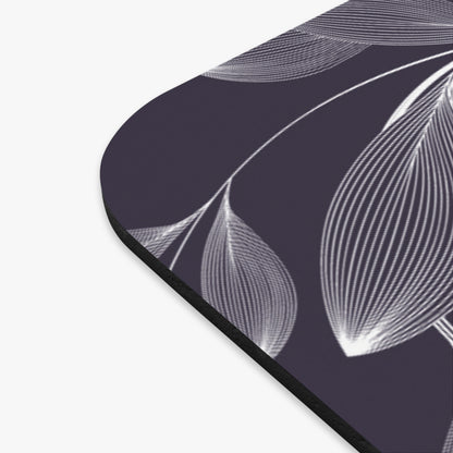 Mouse Pad (Rectangle) JESUS FOREVER BLACK AND WHITE LEAVES