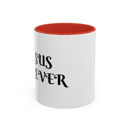 Accent Coffee Mug (11, 15oz)  JESUS FOREVER