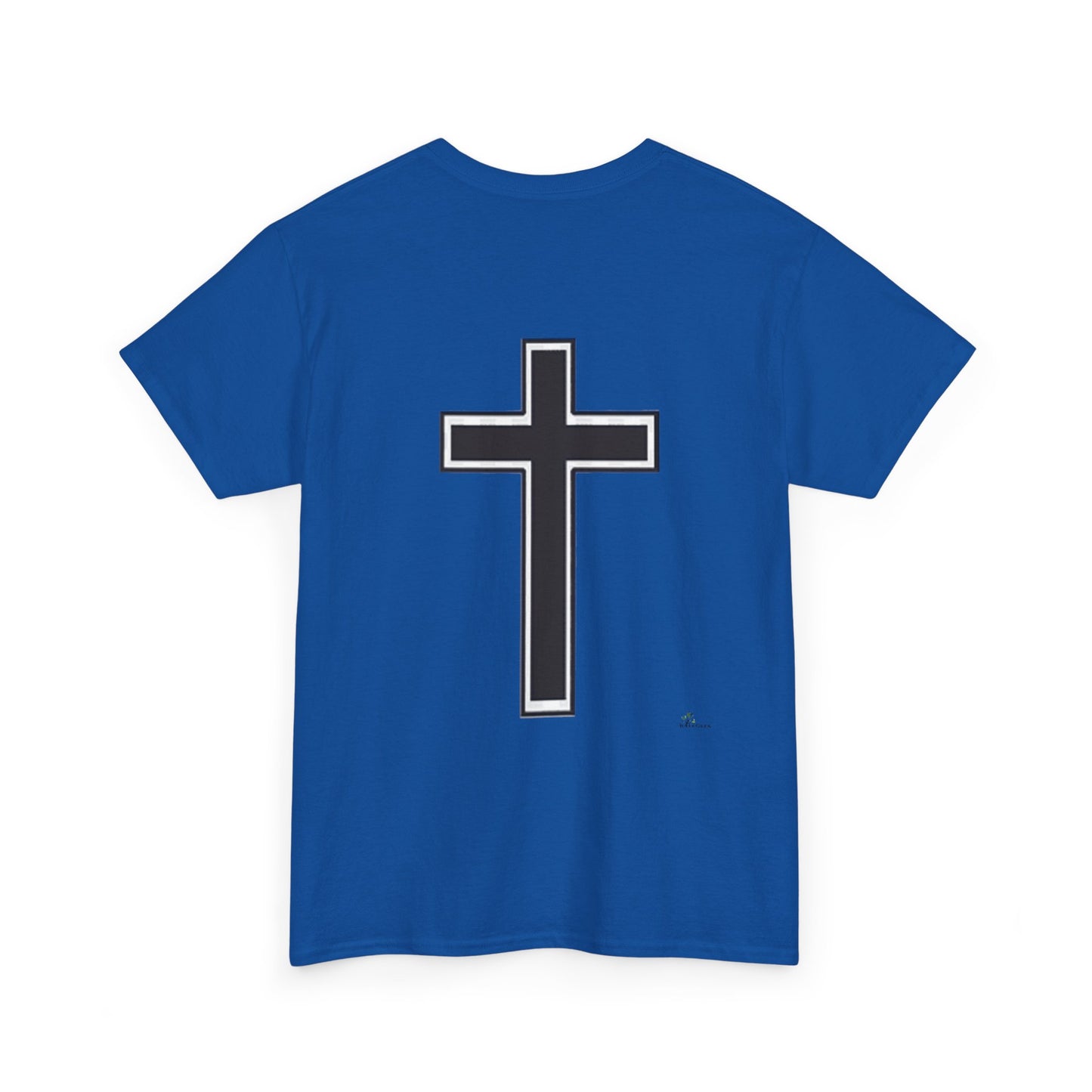 Unisex Heavy Cotton Tee.  Jesus loves everyone  Red letters