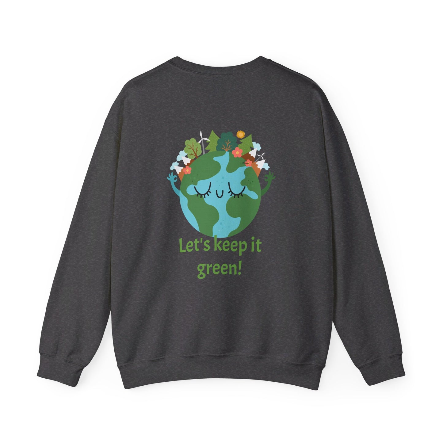 Unisex Heavy Blend™ Crewneck Sweatshirt World Trending! with lady world