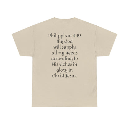 Unisex Heavy Cotton Tee. Jehovah- Jireh my God will provide.