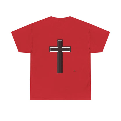 Unisex Heavy Cotton Tee. The one way to Piece. Red letters