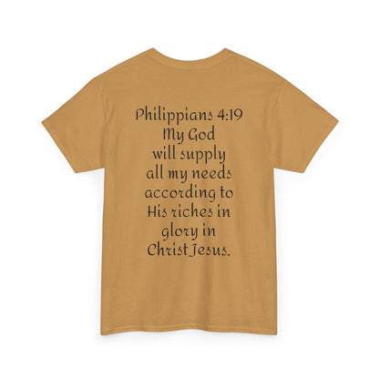 Unisex Heavy Cotton Tee. Jehovah- Jireh my God will provide.