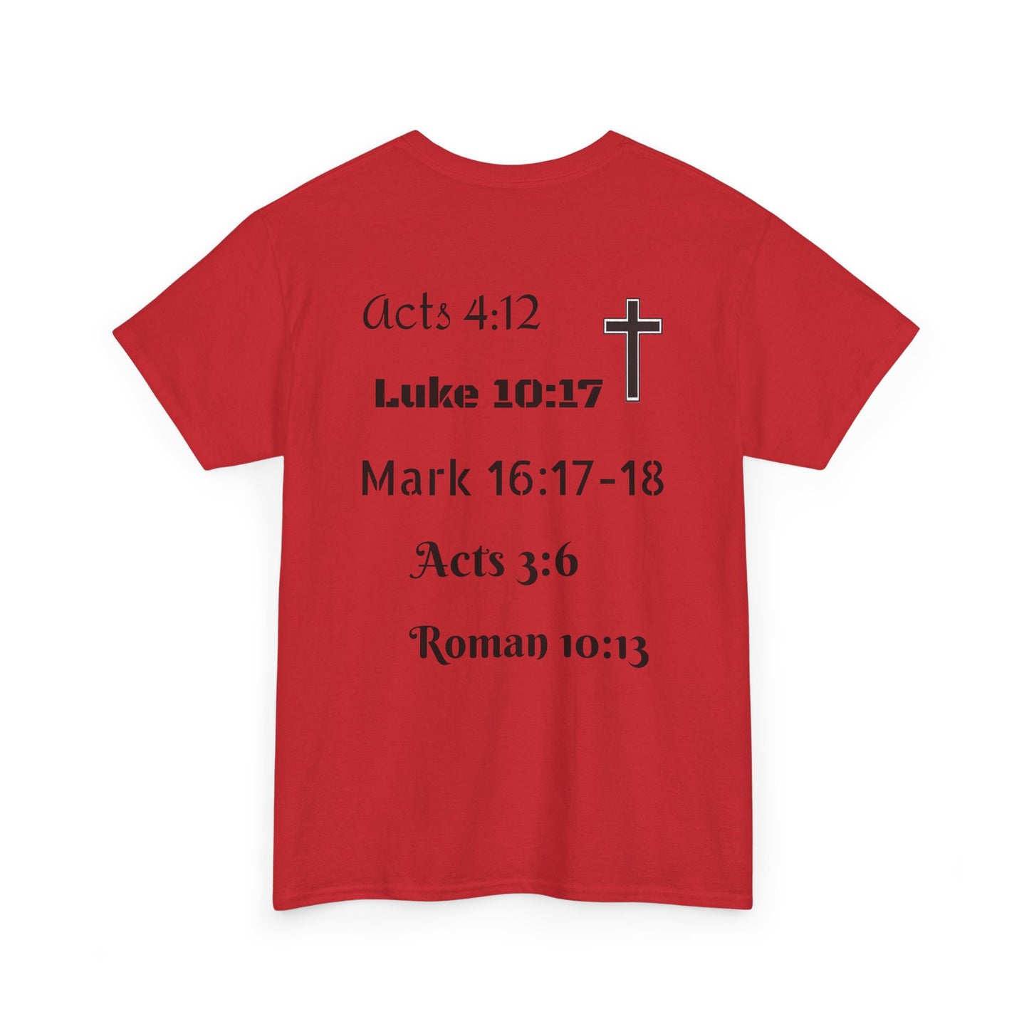 Unisex Heavy Cotton Tee. Jesus His name changes everything.  Scripture