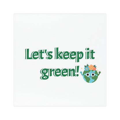 Car Magnets American Flag let's keep it green
