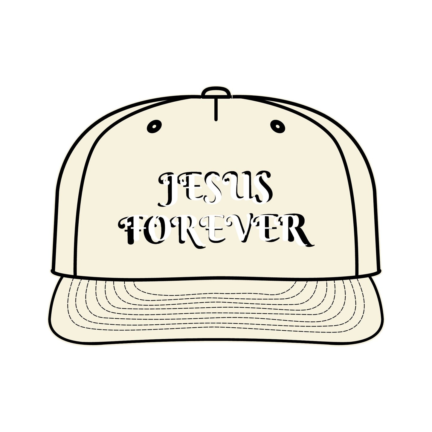 Surf Cap with JESUS FOREVER