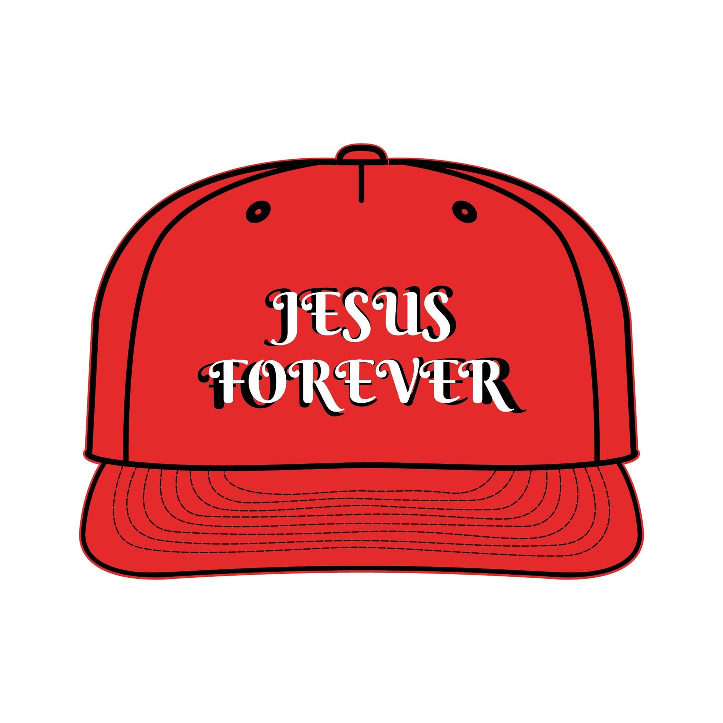 Surf Cap with JESUS FOREVER