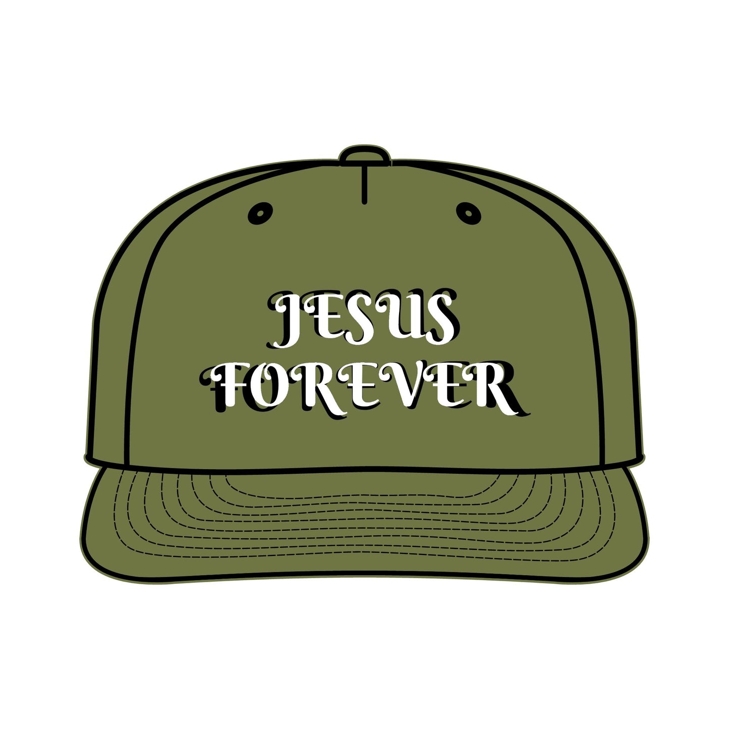 Surf Cap with JESUS FOREVER