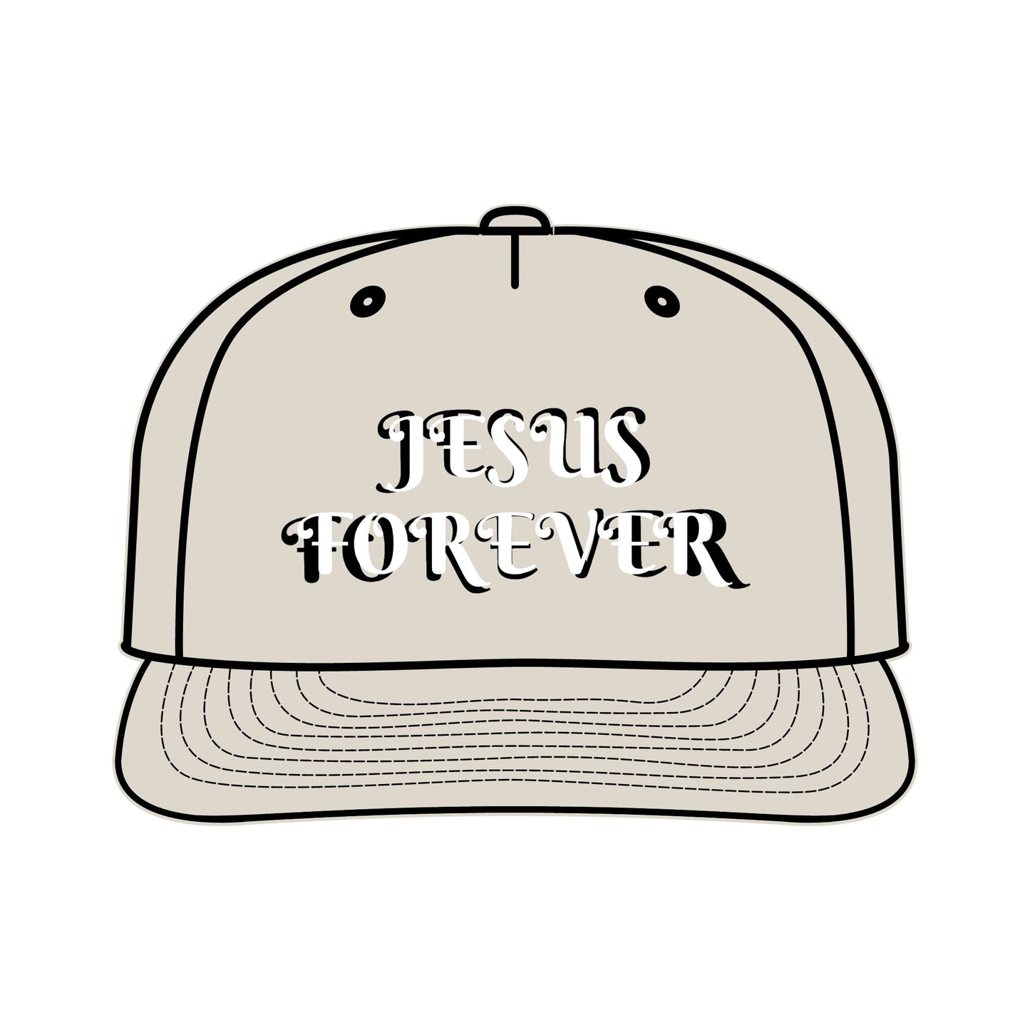 Surf Cap with JESUS FOREVER