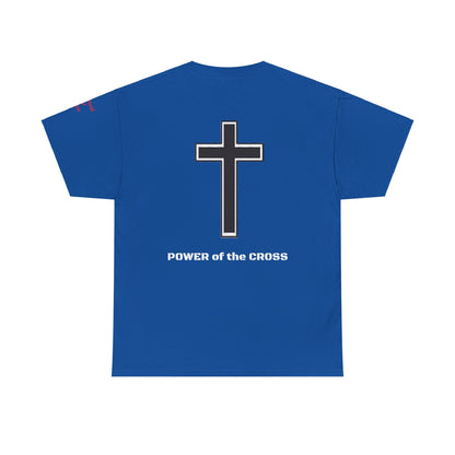 Unisex Heavy Cotton Tee. Rejoicein the lord always the blood of Jesus . Faith comes by hearing God's word.