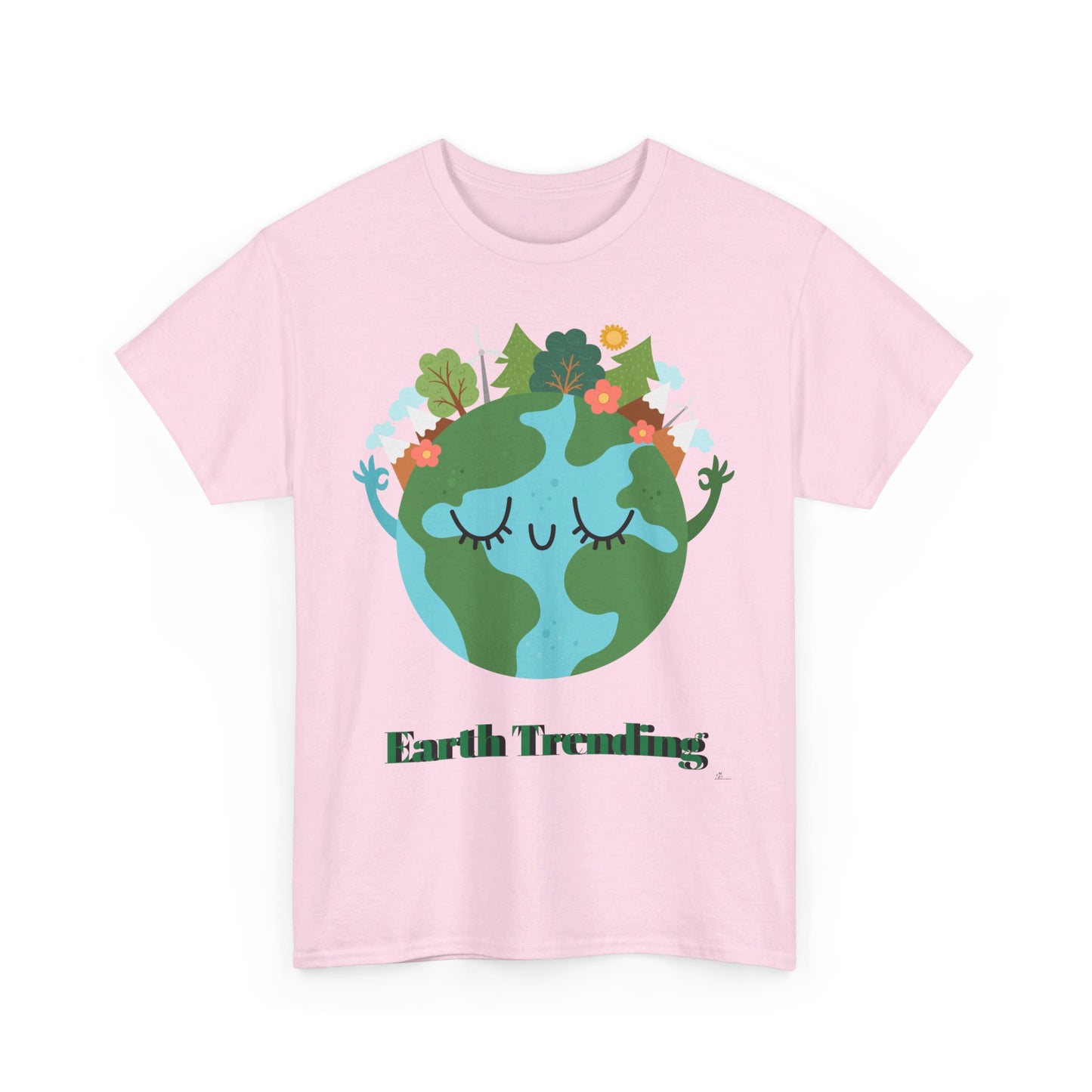 Unisex Heavy Cotton Tee Earth trending! Let's keep it green.