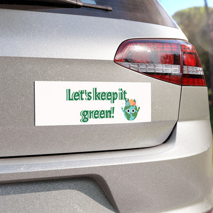 Car Magnets American Flag let's keep it green