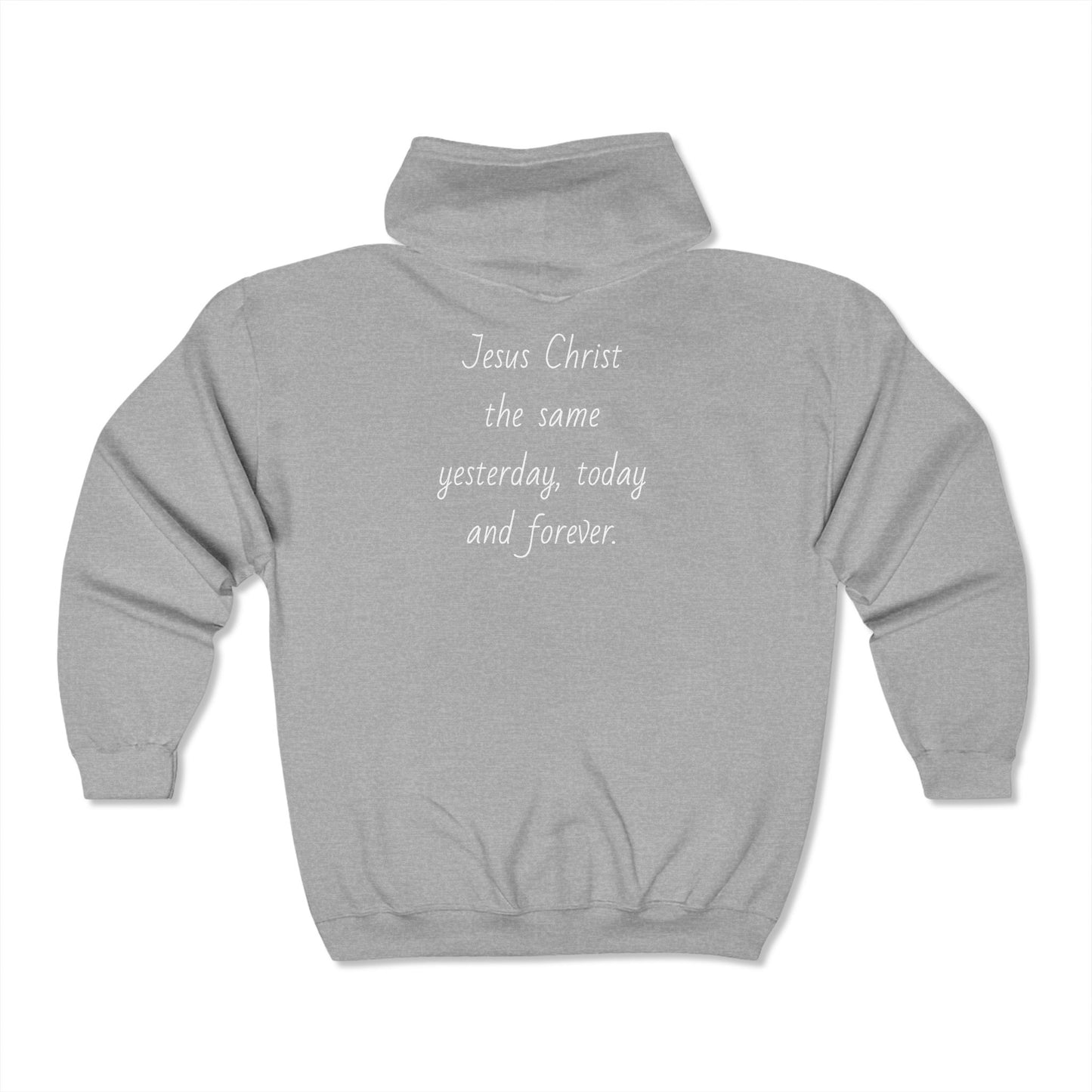 Unisex Heavy Blend™ Full Zip Hooded Sweatshirt with  JESUS FOREVER