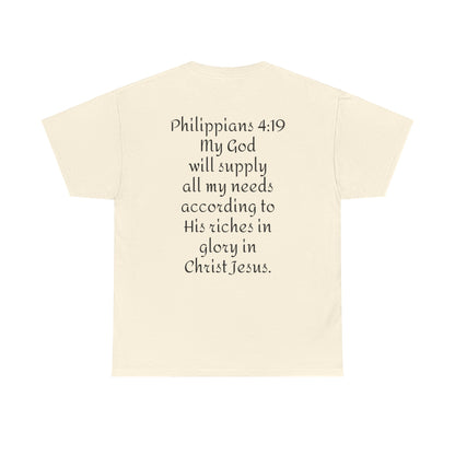 Unisex Heavy Cotton Tee. Jehovah- Jireh my God will provide.