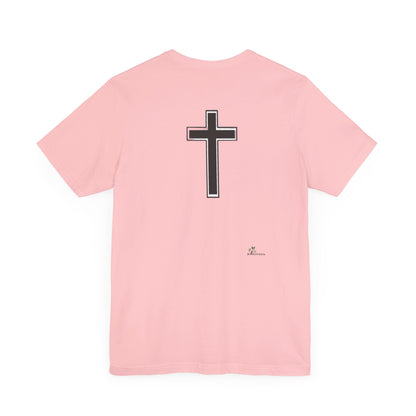 Unisex Jersey Short Sleeve Tee, Religious gift, Christian gift, Jesus did, Faith, love, Jesus saved me. Easter, His and Hers.