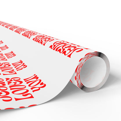 Wrapping Papers Jesus loves you.