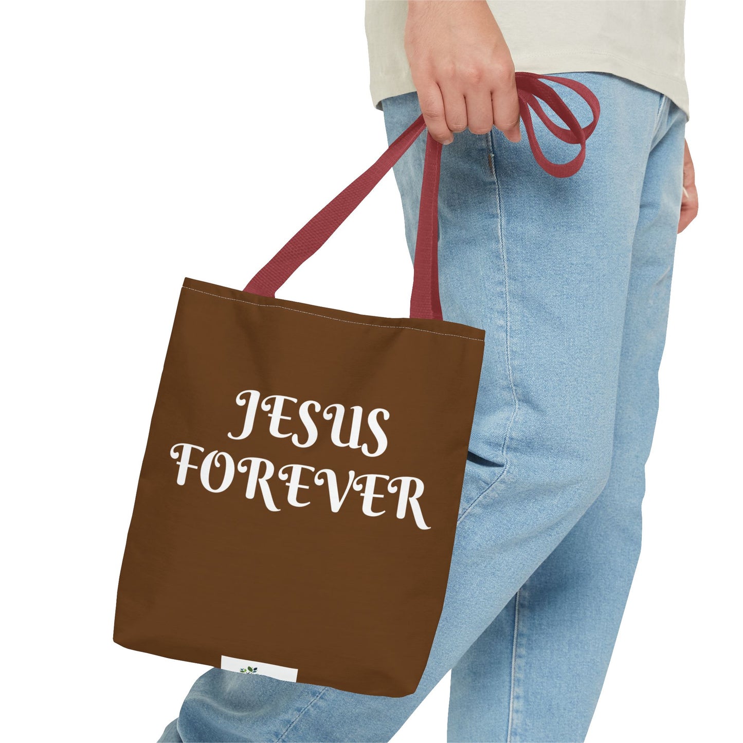 Tote Bag (AOP) with JESUS FOREVER