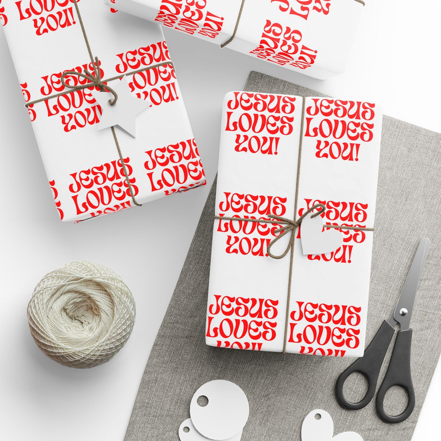 Wrapping Papers Jesus loves you.
