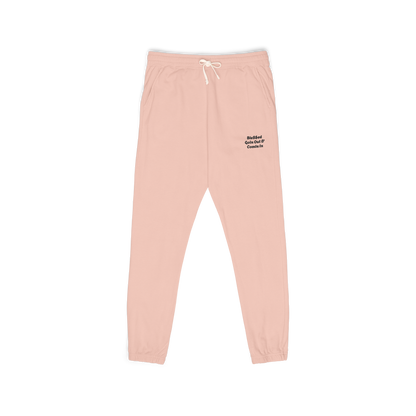 Unisex Garment-Dyed Lightweight Fleece Sweatpants  with words  Ble$$ed going out& Ble$$ed coming in