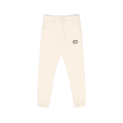 Unisex Garment-Dyed Lightweight Fleece Sweatpants  with words  Ble$$ed going out& Ble$$ed coming in