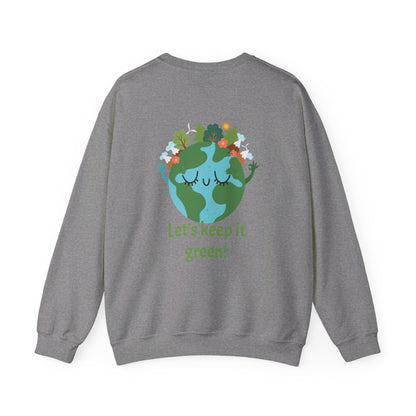 Unisex Heavy Blend™ Crewneck Sweatshirt World Trending! with lady world