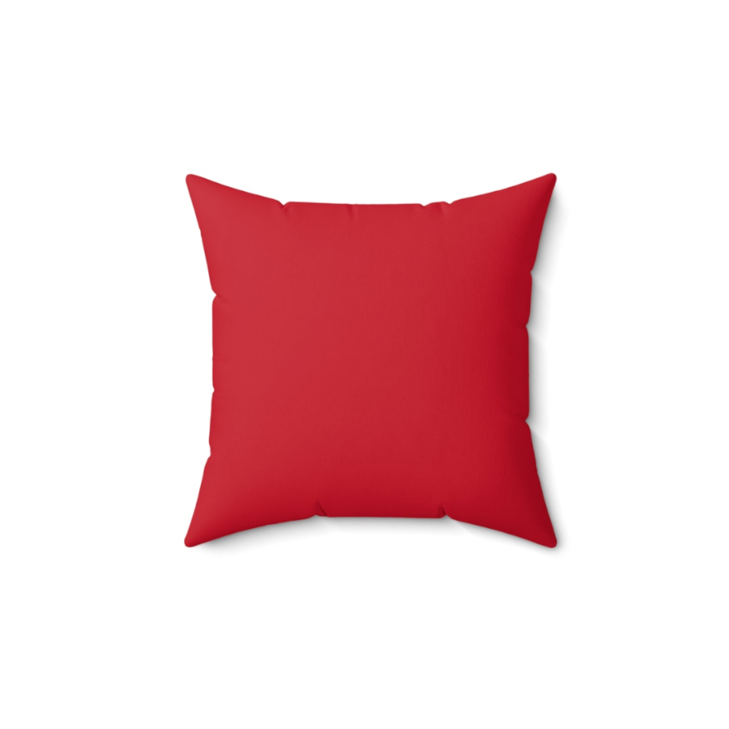 Spun Polyester Square Pillow Christmas Red Santa moon light ride