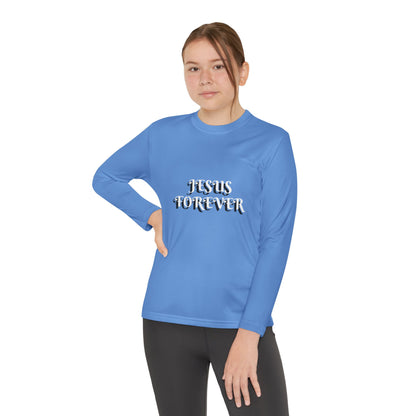 Youth Long Sleeve Tee - Jesus Forever Christian Shirt