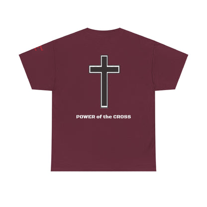 Unisex Heavy Cotton Tee. Rejoicein the lord always the blood of Jesus . Faith comes by hearing God's word.