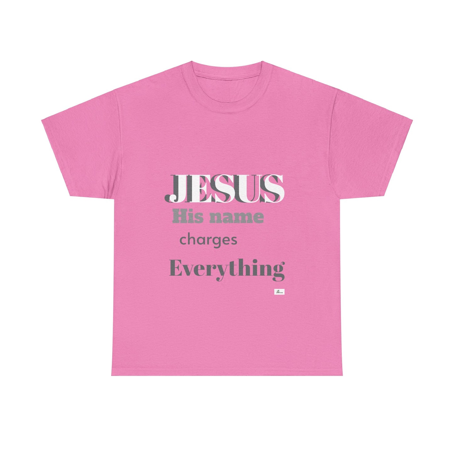 Unisex Heavy Cotton Tee. Jesus His name changes everything.  Scripture