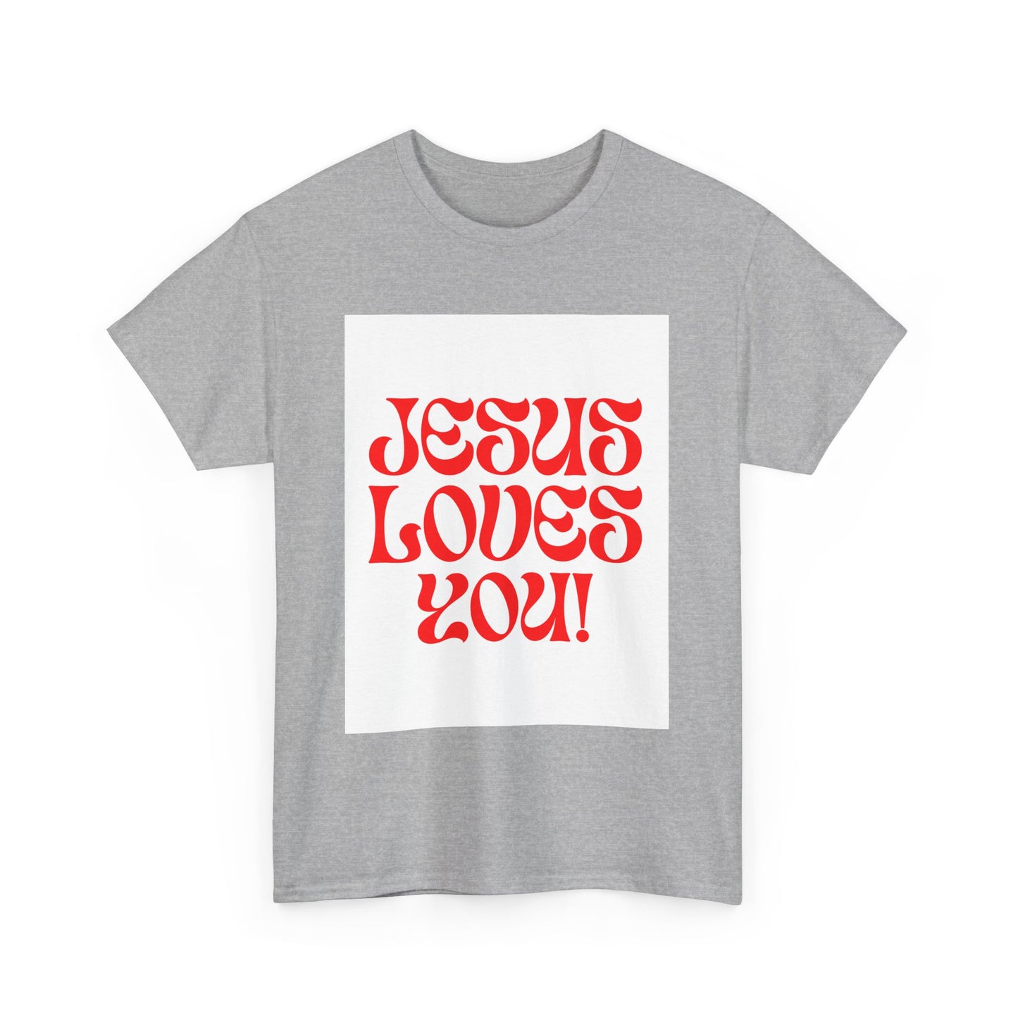 Unisex Heavy Cotton Tee. the one way to peace is through the power of the cross with words in  Black letters