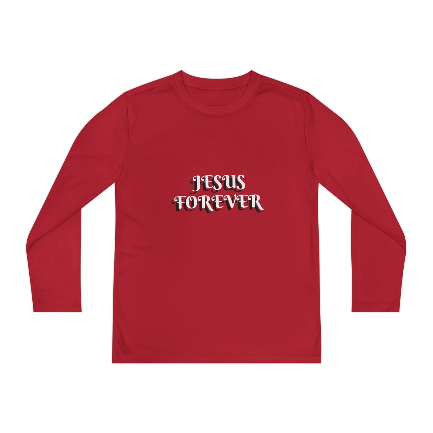 Youth Long Sleeve Tee - Jesus Forever Christian Shirt