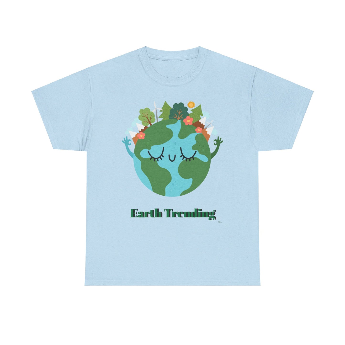 Unisex Heavy Cotton Tee Earth trending! Let's keep it green.