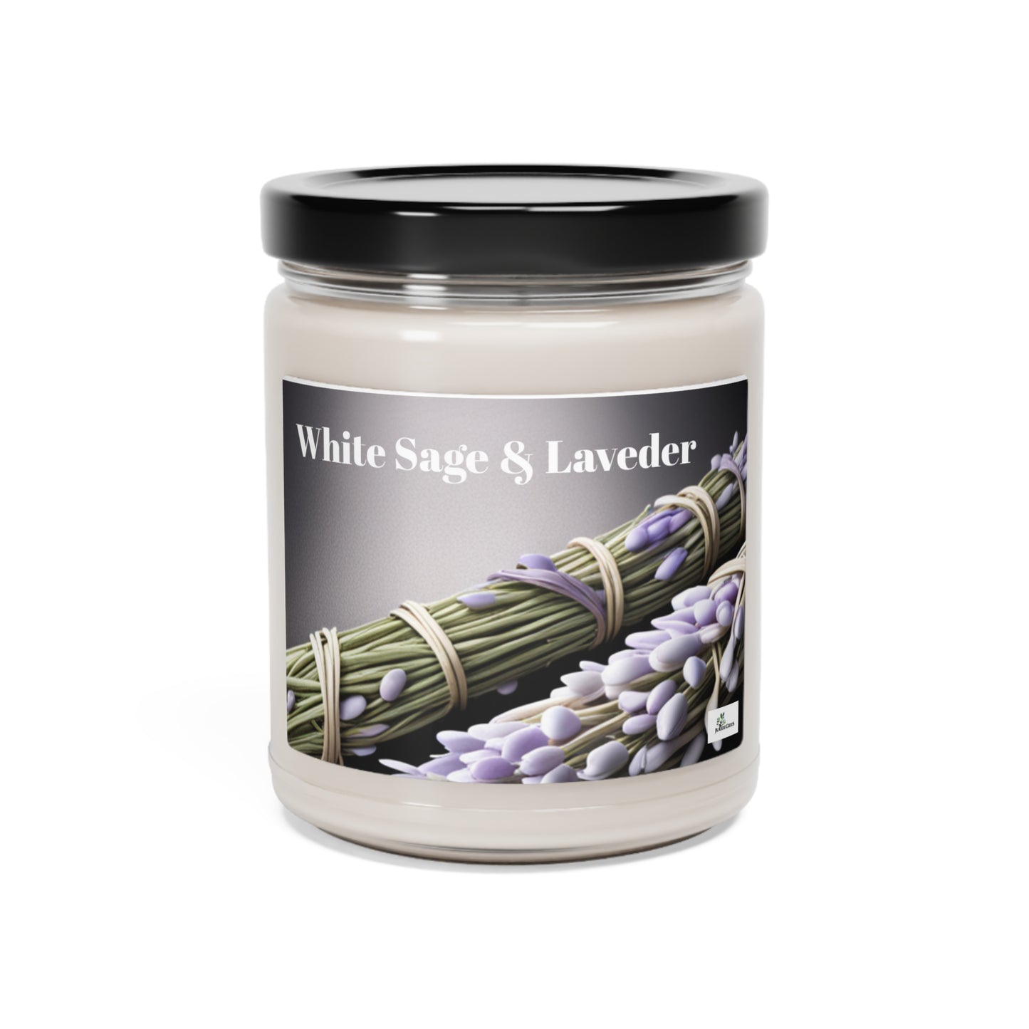 Scented Soy Candle, 9oz White Sage $ Lavender