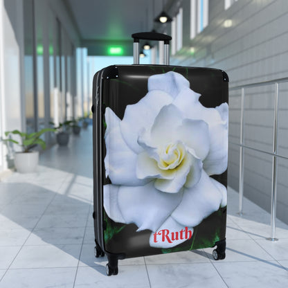 Suitcase World traveler Gardenia Flowers tRuth.