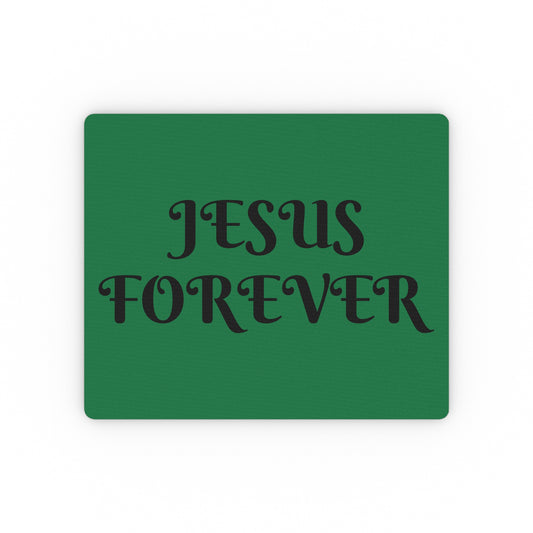 Rectangular Mouse Pad JESUS FOREVER GREEN