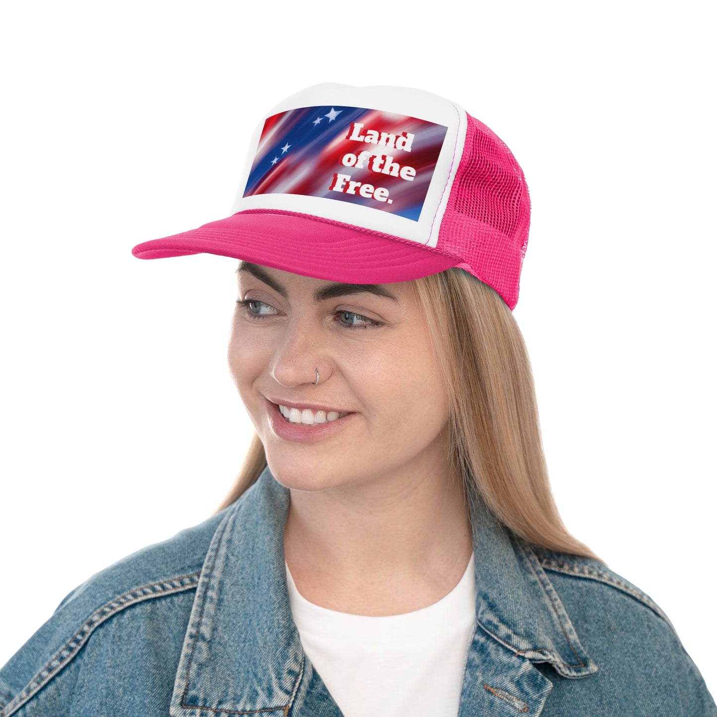 Trucker Caps American flag /Land of the Free,