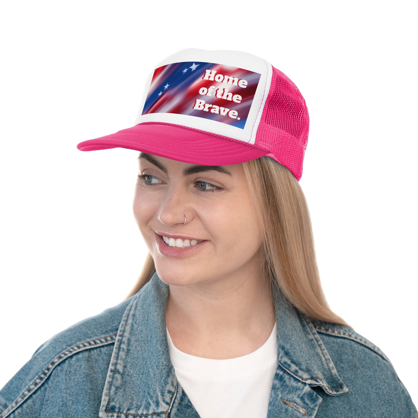 Trucker Caps American flag /Home of the Brave,