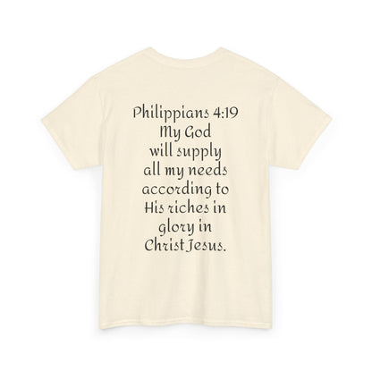 Unisex Heavy Cotton Tee. Jehovah- Jireh my God will provide.