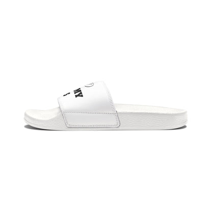 Men's PU Slide Sandal with lord Order my steps