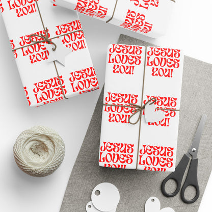 Wrapping Papers Jesus loves you.