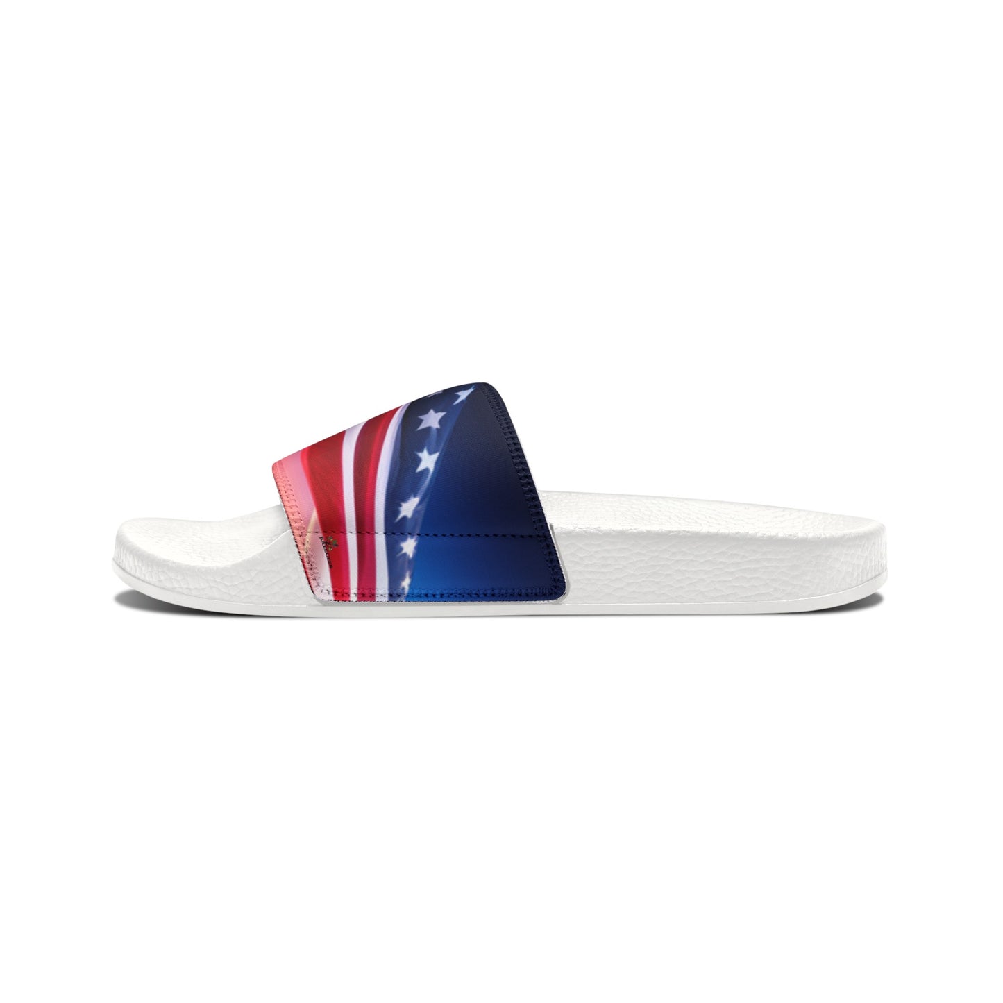 Men's PU Slide Sandal with American flag