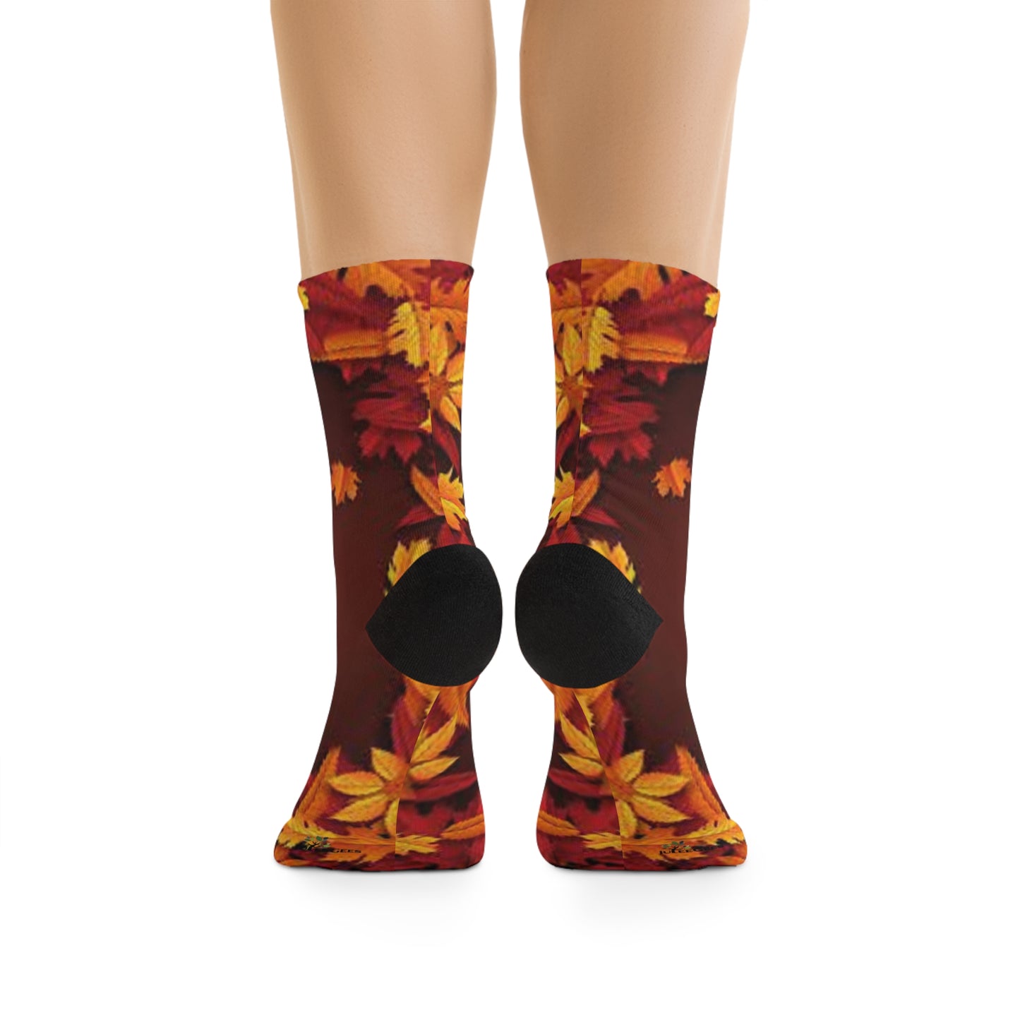 sock Fall leaves brown Recycled Poly Socks