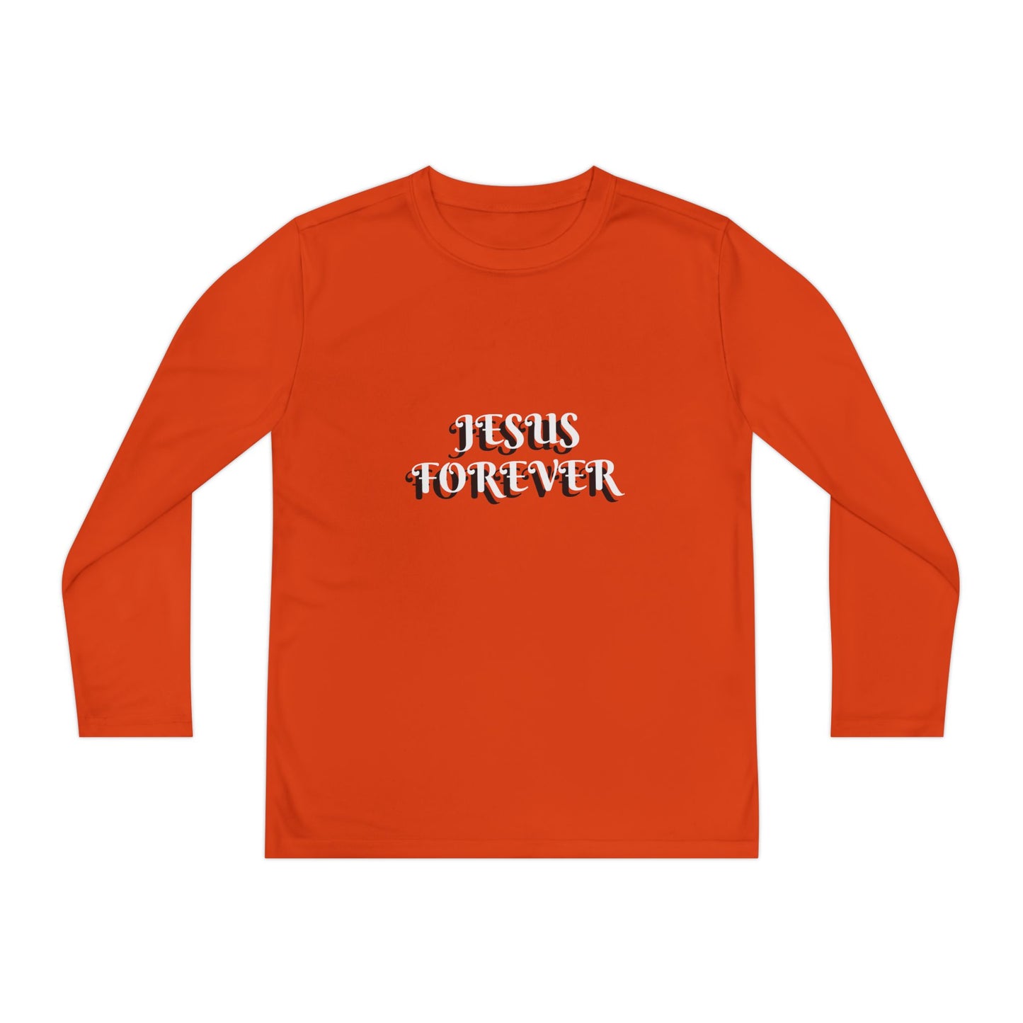 Youth Long Sleeve Tee - Jesus Forever Christian Shirt
