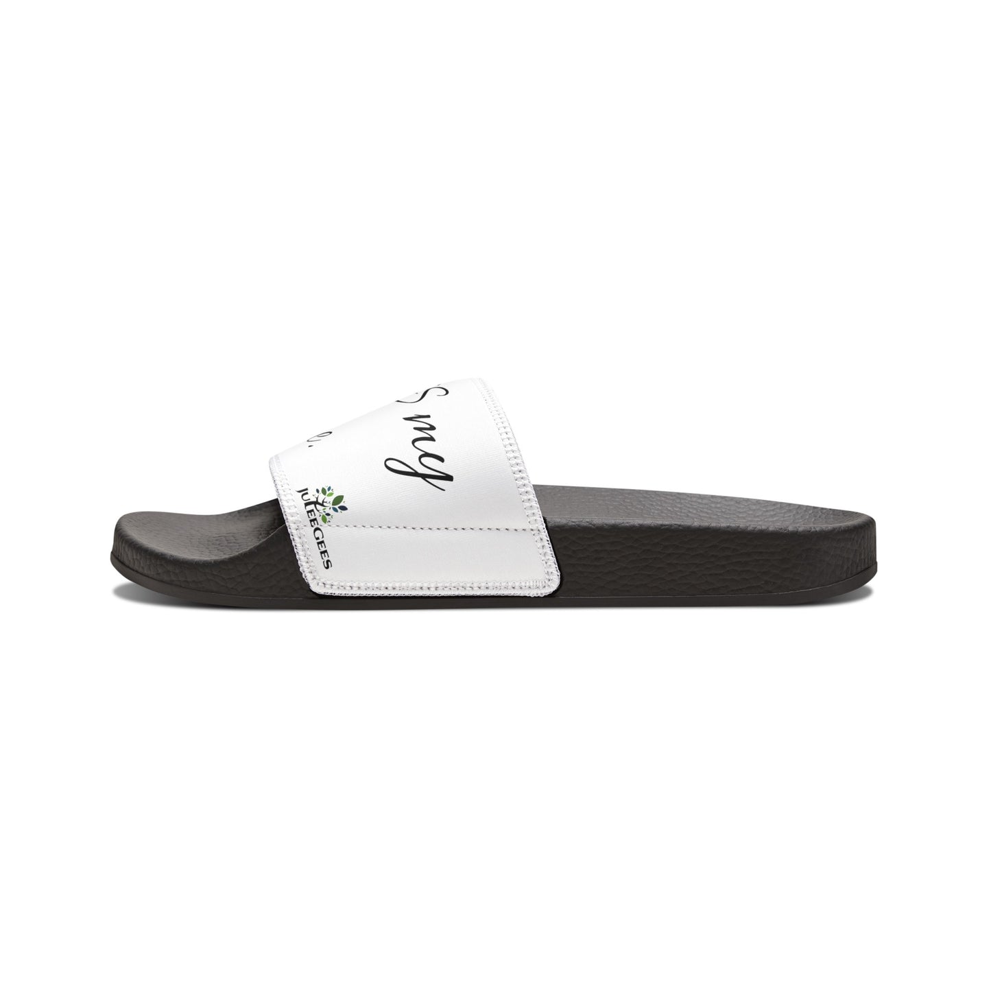 Youth PU Slide Sandals. Jesus is MY peace.