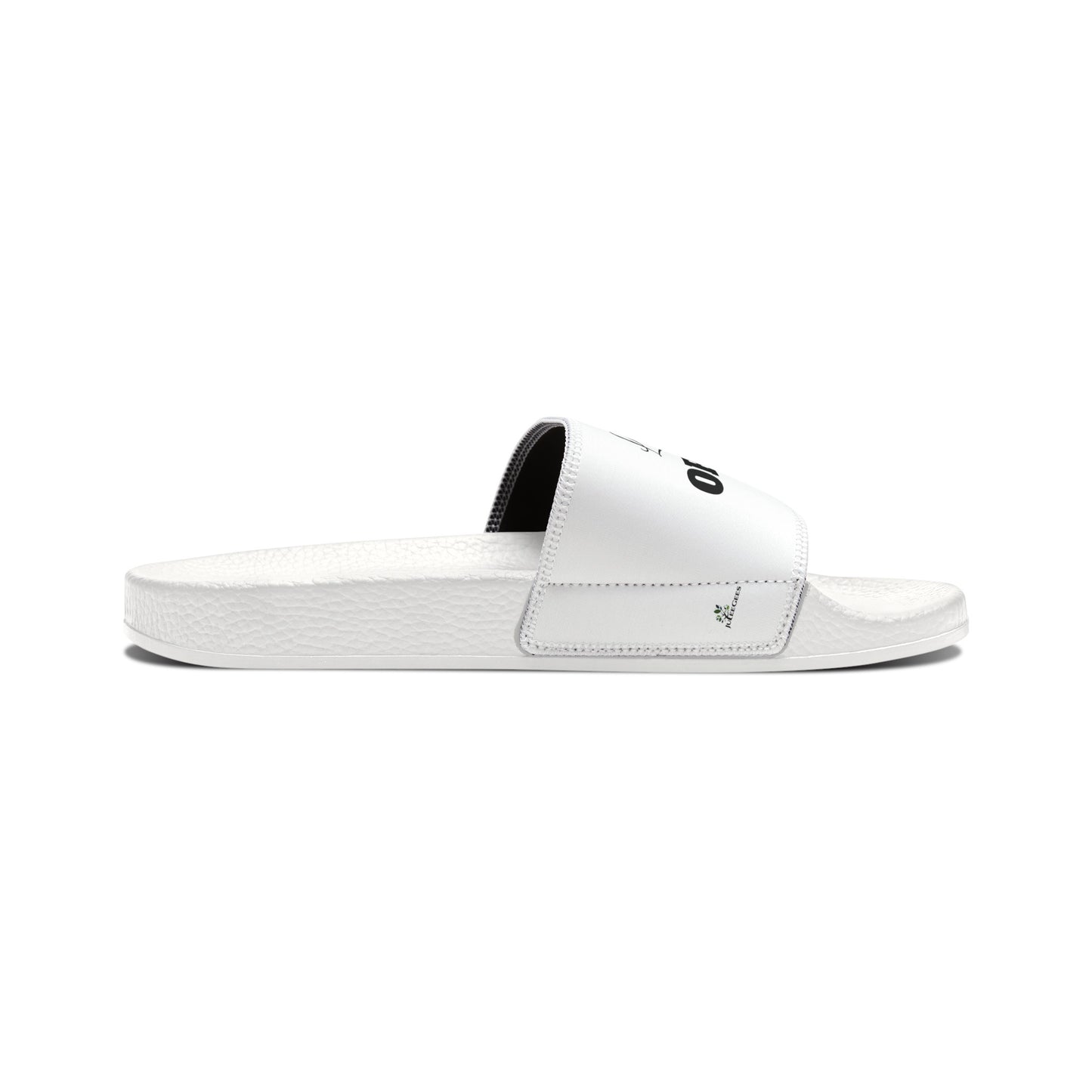 Men's PU Slide Sandal with lord Order my steps