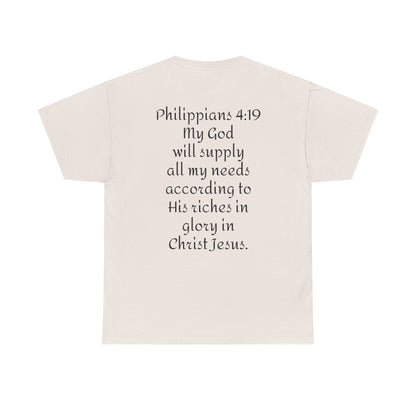 Unisex Heavy Cotton Tee. Jehovah- Jireh my God will provide.