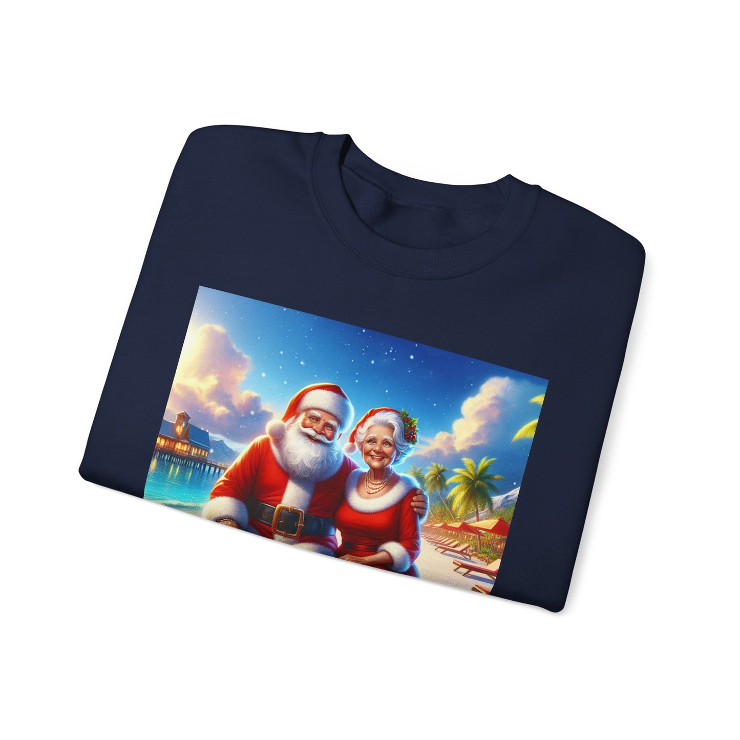 Unisex Heavy Blend™ Crewneck Sweatshirt photo of Gardiner /Santaand wife  in Florida