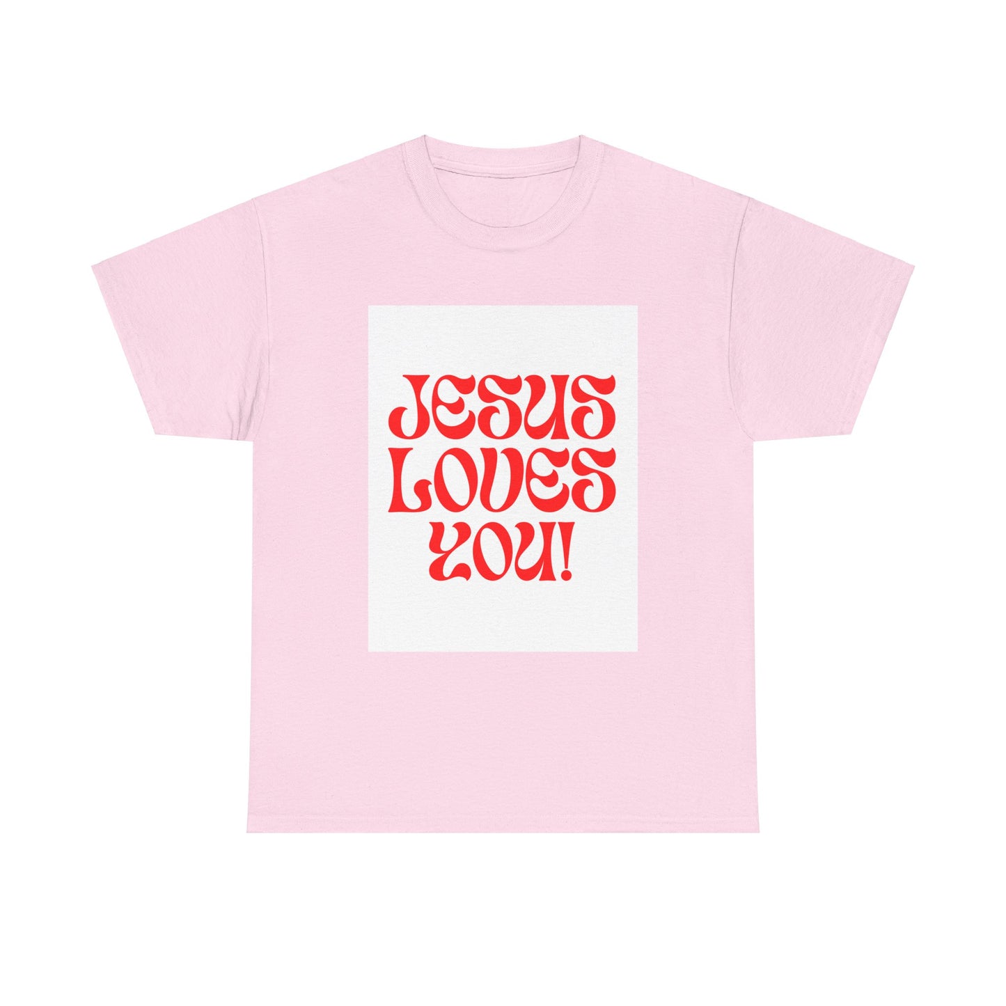 Unisex Heavy Cotton Tee. the one way to peace is through the power of the cross with words in  Black letters