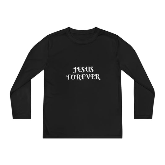 Youth Long Sleeve Tee - Jesus Forever Christian Shirt